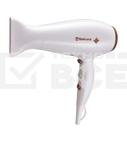 Фен SAKURA SA-4048W белый, 2200 Вт