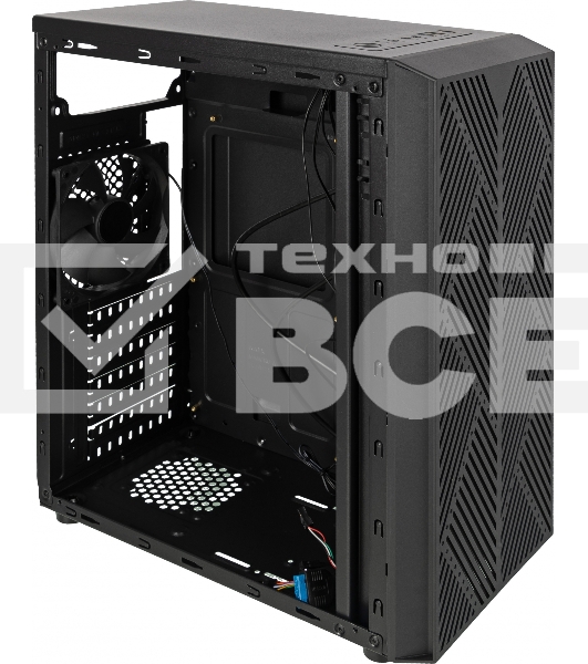Компьютерный корпус Accord ACC-CL297B черный без БП ATX 1x120mm 2xUSB2.0 1xUSB3.0 audio