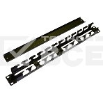 Кабельный организатор Hyperline CM-1U-ML-COV с металлическими кольцами и крышкой, 19