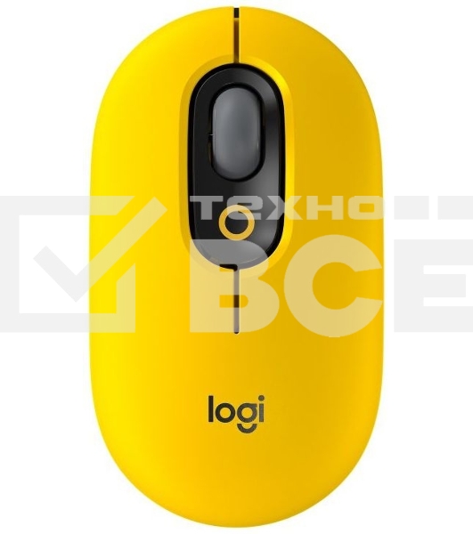 Мышь беспроводная Logitech POP Mouse желтый, 4000 dpi, Bluetooth, кнопки - 4