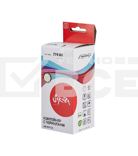 Контейнер с чернилами Sakura C13T77414A (774 BK) для Epson, черный, 7000 к., 140 мл.