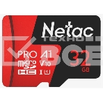 Флеш карта MicroSD card Netac P500 Extreme Pro 32GB, retail version w/o SD adapter, фото2