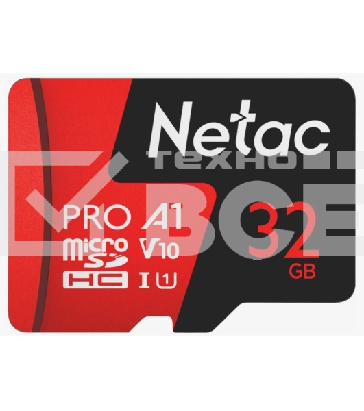 Флеш карта MicroSD card Netac P500 Extreme Pro 32GB, retail version w/o SD adapter