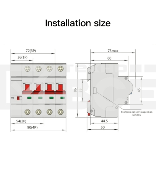 Выключатель MOES Zigbee circuit breaker 1P 10A ZCB-SC-1P10