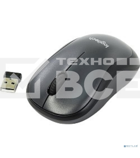 Мышь беспроводная Logitech M220 SILENT черный, 1000 dpi, радиоканал, USB, кнопки - 3