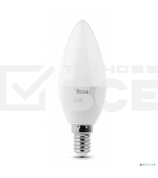 Лампа GAUSS LED Elementary Candle 6W E14 4100K LD 33126