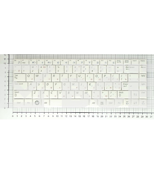 Клавиатура для ноутбука Samsung R420 R418 R423 R425 R428 R429 R469 RV410 RV408, белый