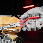 Длинногубцы прямые, 200 мм, хром-ванадий, двухкомпонентные рукоятки Matrix, фото12