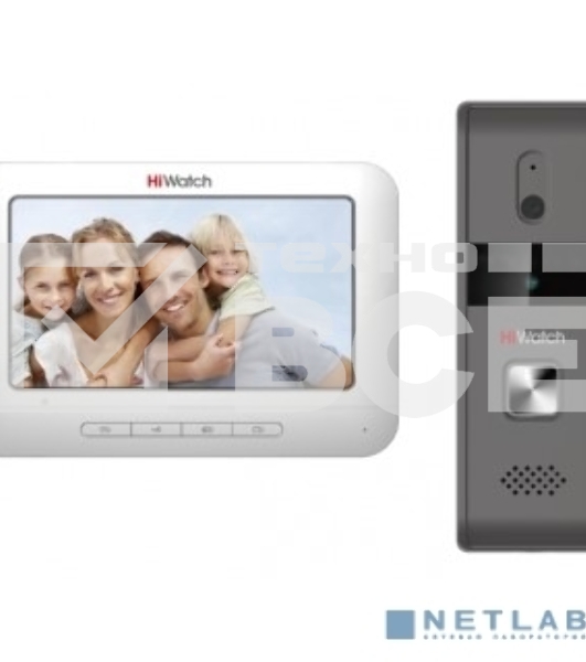 Видеодомофон Hikvision DS-D100KF белый