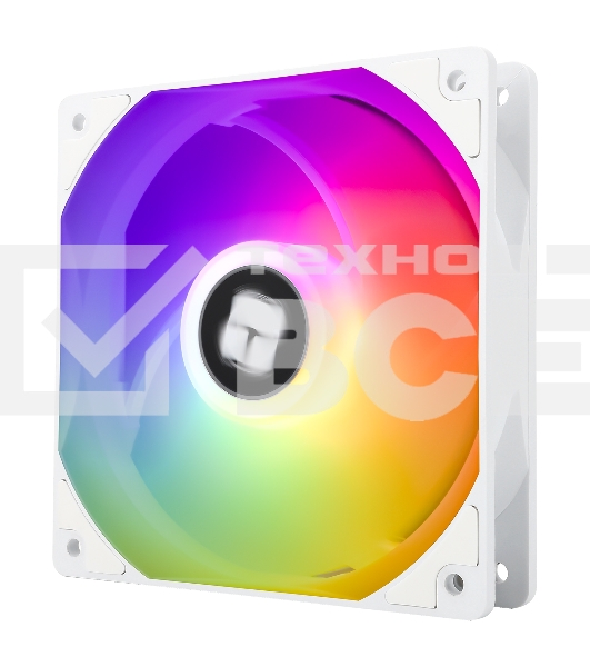 Кулер для корпуса Thermalright TL-C12CW-S (120x120x25мм, 4-pin PWM, ARGb, 66.17CFM, 25.6dBA, 1550RPM, белый)