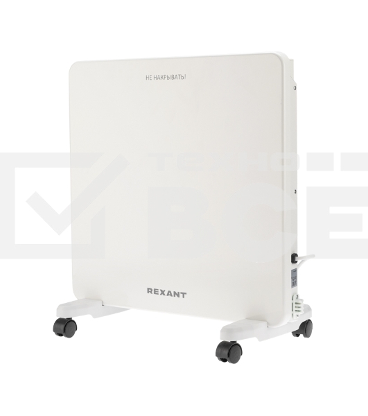 Конвектор Rexant белый, 1000 Вт, 15 м2, электронный термостат