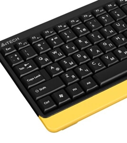 Комплект клавиатура+мышь A4Tech FStyler FG1110 беспроводной, USB, 2000 DPI, чёрный/серый