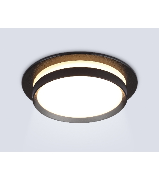 Светильник Ambrella light TN5215 BK черный GX53 max 15W D105*40