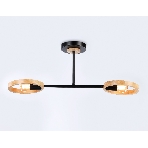 Светильник Ambrella light TR8244/2 BK/LWD черный/светлое дерево E27/2 max 40W 590*165*220, фото3