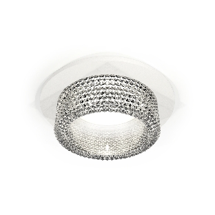 Комплект встраиваемого светильника Ambrella light XC6512040 SWH/CL белый песок/прозрачный MR16 GU5.3 (C6512, N6150)
