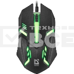 Мышь проводная Defender Cyber MB-560L черный, 1200 dpi, USB, кнопки - 3, фото3