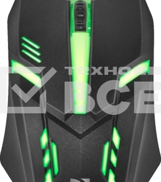 Мышь проводная Defender Cyber MB-560L черный, 1200 dpi, USB, кнопки - 3