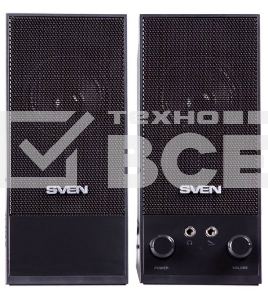 Акустическая система Sven SPS-604 2.0 черный 4Вт