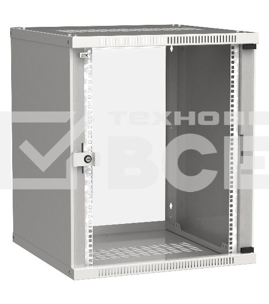 Шкаф ITK LWE3-15U66-GF LINEA WE 15U 600x600 мм дверь стекло серый