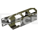 Кабельный организатор Hyperline CM-1U-ML-COV с металлическими кольцами и крышкой, 19