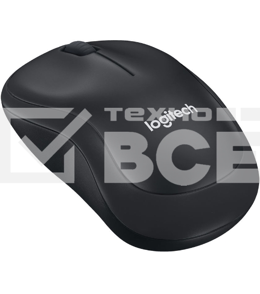 Мышь беспроводная Logitech M221 SILENT черный, 1000 dpi, радиоканал, USB, кнопки - 3