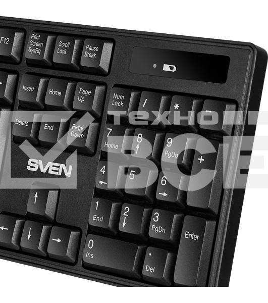 Клавиатура SVEN KB-C2100W беспроводная USB черный