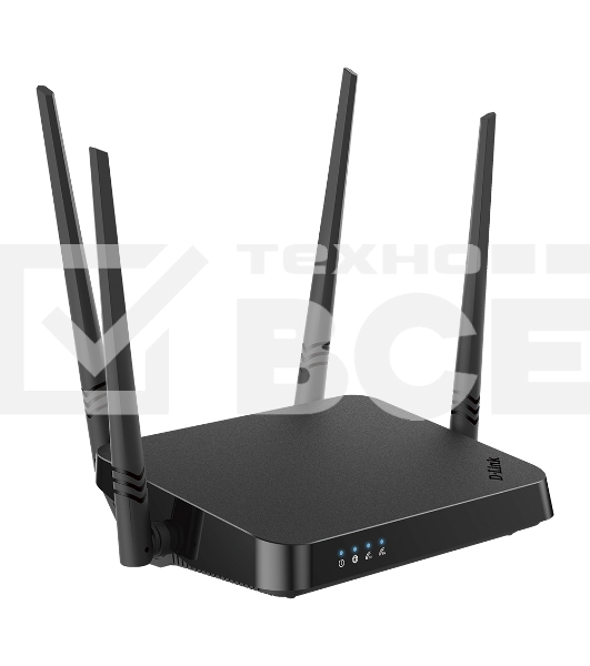 Роутер D-Link DIR-822/RU/E1A, Wireless AC1200 Dual-Band Router with 1 10/100Base-TX WAN port and 4 10/100Base-TX LAN ports.802.11b/g/n compatible, 802.11AC up to 866Mbps,1 10/100Base-TX WAN port, 4 10/100B