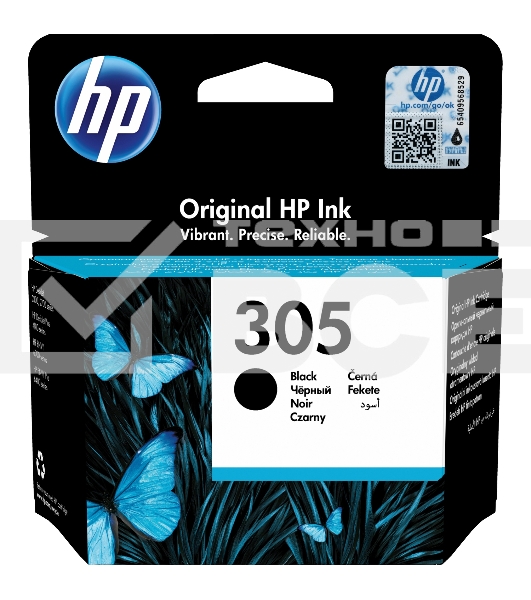 Картридж струйный HP 305 3YM61AE черный (120стр.) для HP DJ 2320/2710/2720