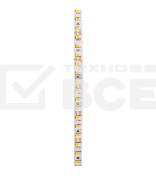 Лента светодиодная 12В, SMD2835, 14,4Вт/м, 120 LED/м, 3000K, 8мм, 5м, IP20 Rexant