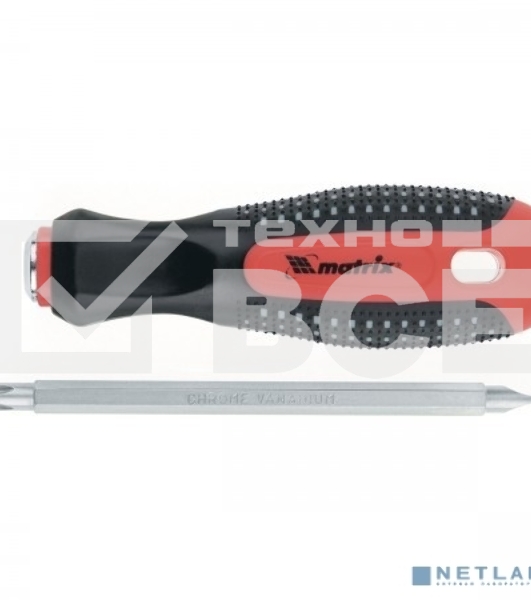 Отвертка MATRIX 11451комбинированная fusion sl6.0 / ph2мм crv 3-х компонентная рукоятка anti slip