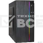 Компьютерный корпус Minitower ExeGate mEVO-9302-RGB (mATX, без БП, 2*USB+1*USB3.0, HD аудио, черный с RGB подсветкой), фото2