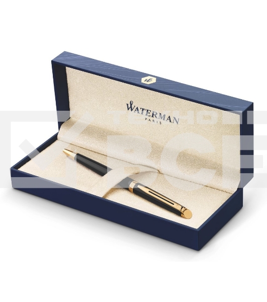 Ручка шариковая Waterman Hemisphere (CWS0920770) Matte Black GT M син. черн. подар.кор.