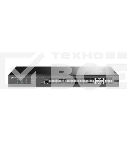 Коммутатор TP-Link JetStream 24-портовый управляемый SFP уровня 2+, 20 гигабитных SFP-портов и 4 гигабитных комбинированных порта SFP/RJ45