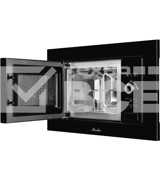 Встраиваемая микроволновая печь Monsher MMH 201 B, 59.3х38.5х31.3 см, мощность микроволновой печи 800-1250 Вт, мощность гриля 1000 Вт, 5 уровней мощности, электронное управление, многофункциональный дисплей, режим Микроволны/Гриль/Комби, автоменю8 програм