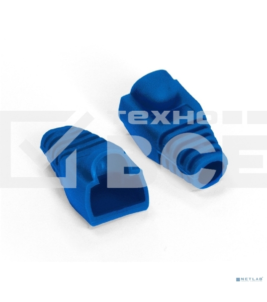 Колпачок ExeGate BC45-100-BL изолирующий для коннектора RJ-45, синий (100шт)