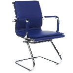 Кресло Бюрократ CH-993-Low-V/blue синий, экокожа, 120 кг, механизм качания, низкая спинка, фото11