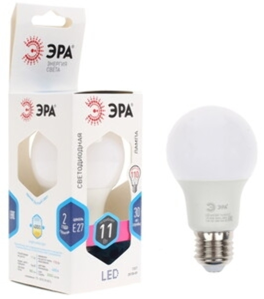 Лампа светодиодная ЭРА STD LED A60-11W-840-E27 11 Вт груша нейтральный белый свет
