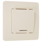 Systeme Electric Blanca внутр Беж Выключатель 1-клавишный (cх.1) с подсветкой, 10А, 250B, фото4