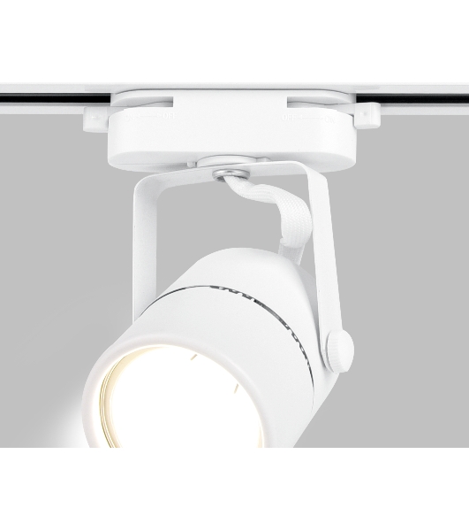 Трековый однофазный светильник со сменной лампой Ambrella light GL5101 WH белый GU10 max 12W