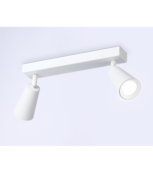 Накладной поворотный спот Ambrella light TA13145/2 WH белый GU10/2 max 12W 295*60*130