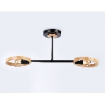 Светильник Ambrella light TR8244/2 BK/LWD черный/светлое дерево E27/2 max 40W 590*165*220, фото 1