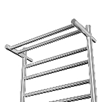 Полотенцесушитель электрический с полкой BAU Stil Shelf 50х80, 7 планок, универсальный, нерж. сталь, фото9