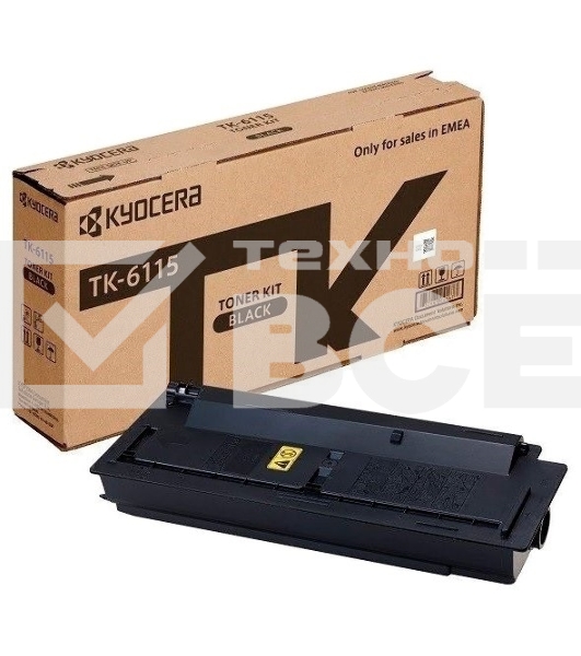 Картридж лазерный Kyocera TK-6115 (1T02P10NL0) черный для M4125idn/M4132idn 15000 стр.