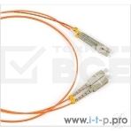 Патч-корд Hyperline FC-50-LC-SC-PC-3M Патч-корд волоконно-оптический (шнур) MM 50/125, LC-SC, duplex, LSZH, 3 м, фото 1