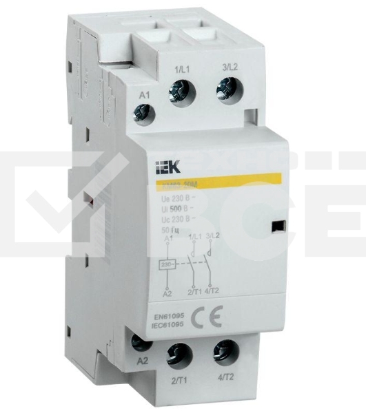 Контактор модульный КМ63-20М AC IEK MKK11-63-20
