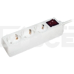 Удлинитель ИЭК WYP10-16-03-03-ZK-N 3х3м с заземл. 16А IP20 У03К с выкл. ПВС 3х1, фото 1