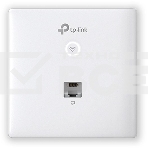 Точка доступа TP-Link Omada AC1200 wireless MU-MIMO Gigabit wall-plate Access Point, 1 Gigabit downlink port, 1 gigabit uplink port, 802.3af/at PoE in, wall plate mounting, support standalone mode and controlled by Omada SDN controller (Software/hardware/, фото 1