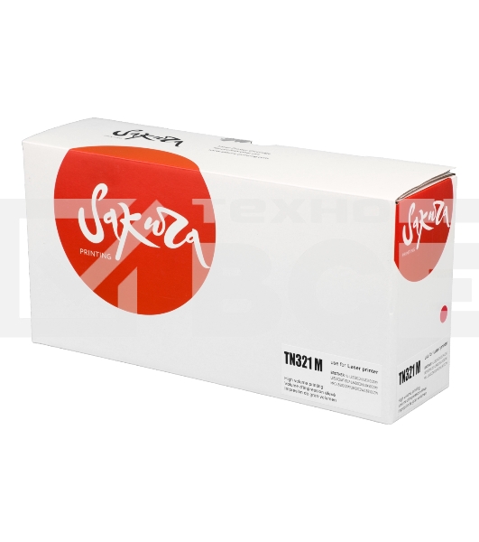 Тонер-туба Sakura KMTN-321M (A33K350) для Konica Minolta, пурпурный, 25000 к.