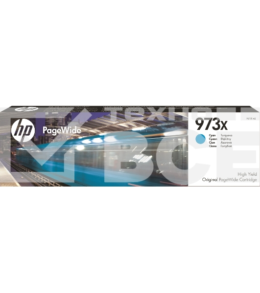 Картридж струйный HP 973X, HP PageWide, голубой