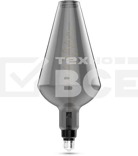 Лампа cветодиодная LED Filament Vase E27 8.5W Gray 165lm 1800K 1/2 180802005 Gauss